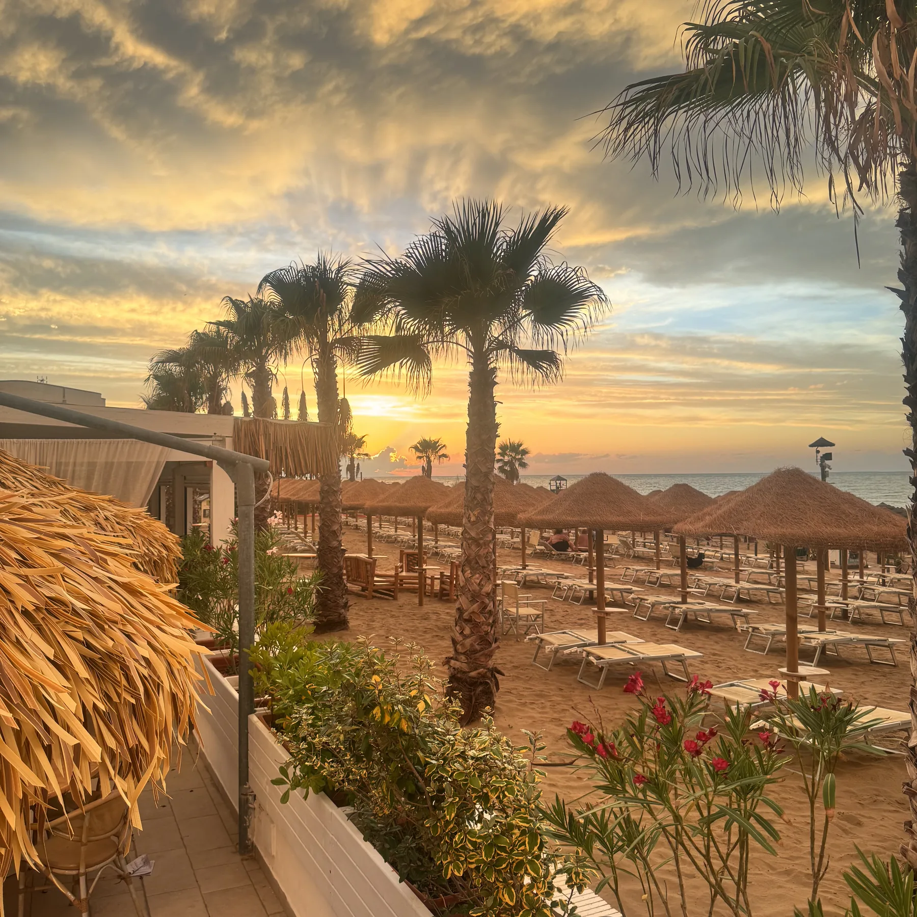 Lido Diomedee at sunset